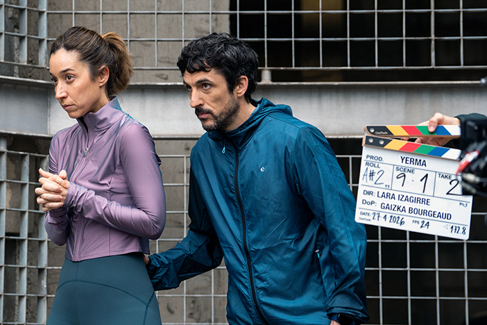 La zornotzarra Loli Astoreka; Pikaza y Borobia, en ‘Yerma’, nuevo film de Lara Izagirre